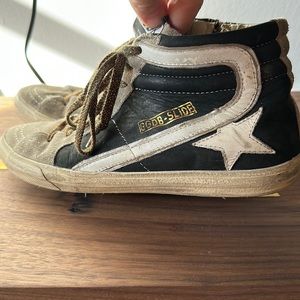 Golden goose high top slide